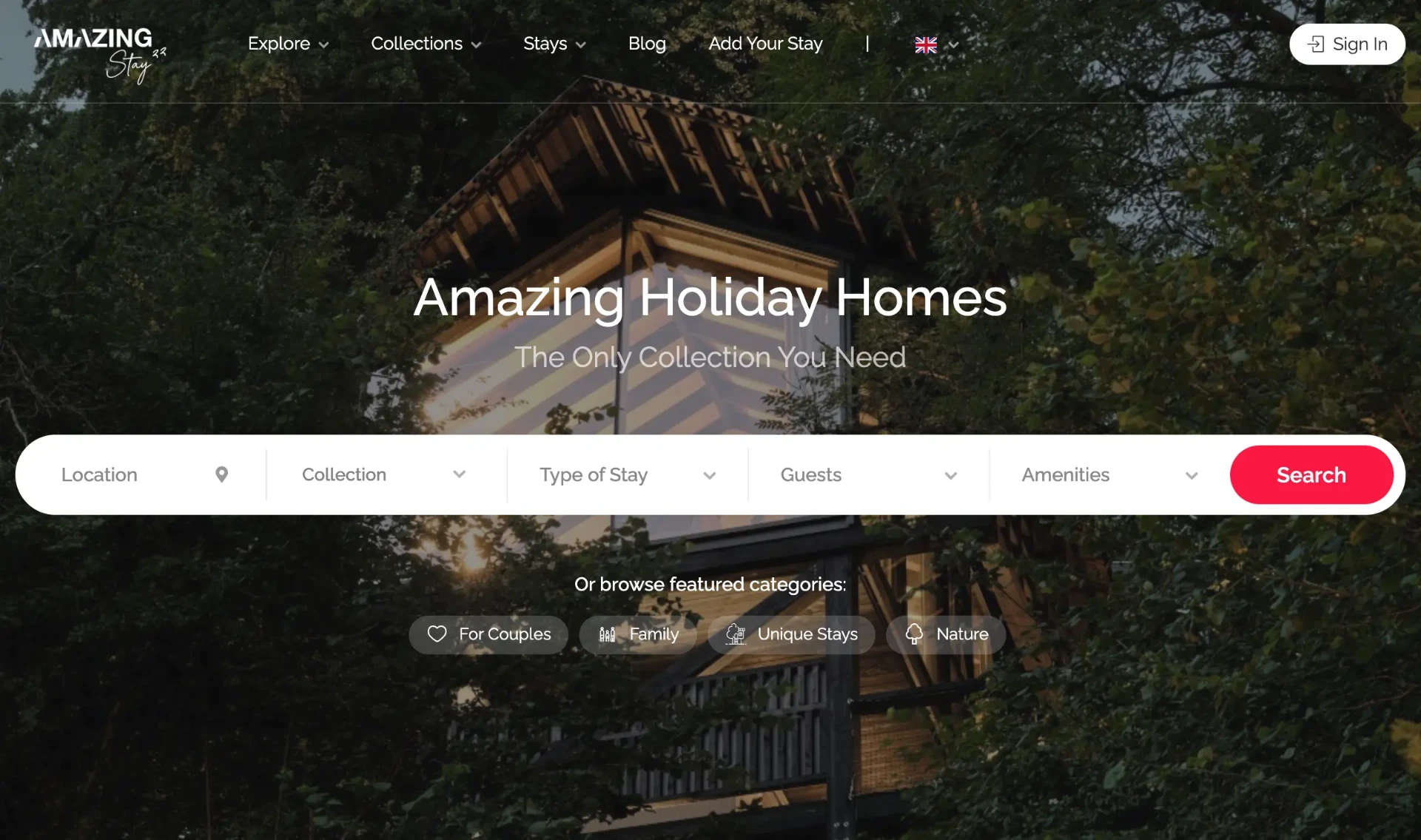 Aperçu du projet Amazing Stayzz